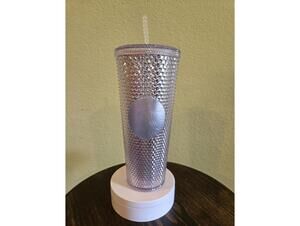 Starbucks Platinum Silver Studded Tumbler